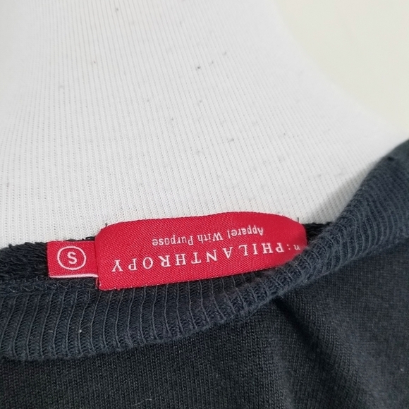 n:Philanthropy Felix lace-up sweatshirt black sm - Picture 6 of 7